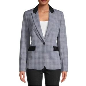 Rag & Bone - Rylie Glen Plaid Grosgrain Trim Blazer, Size 2